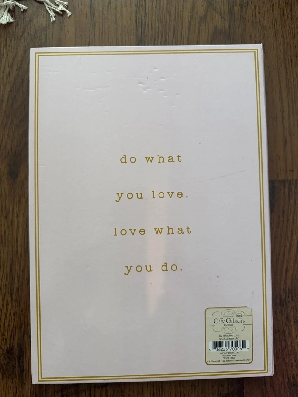 Pink Inspirational Clipboard with Gold Text - Home Office C1.B.3L